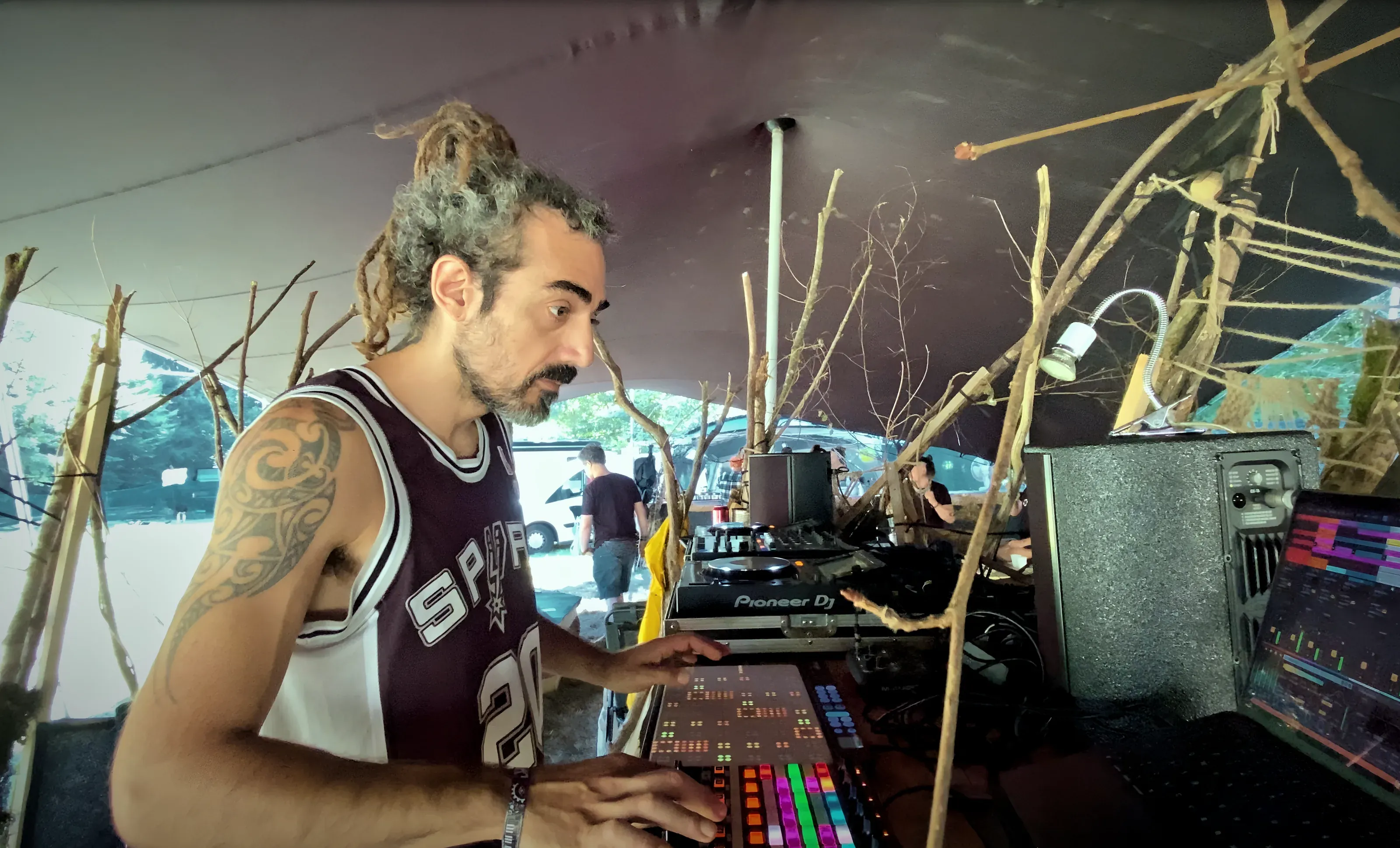 Archimedes Codex playing live under the chill tent